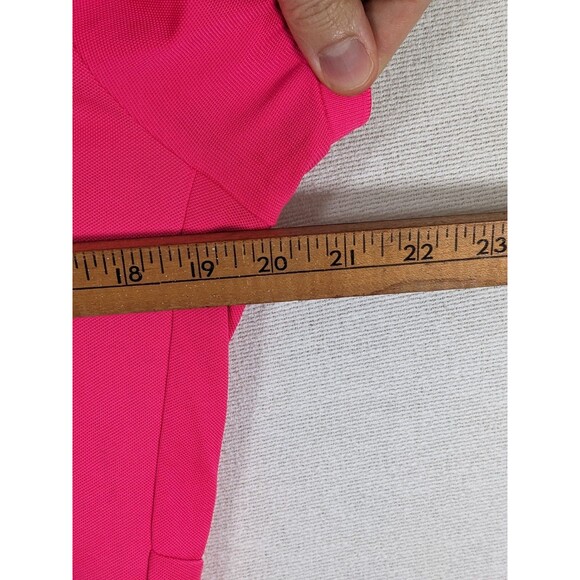 RLX Ralph Lauren Polo Shirt Womens Medium Bright Hot Pink Short Sleeve Golf - Picture 8 of 9